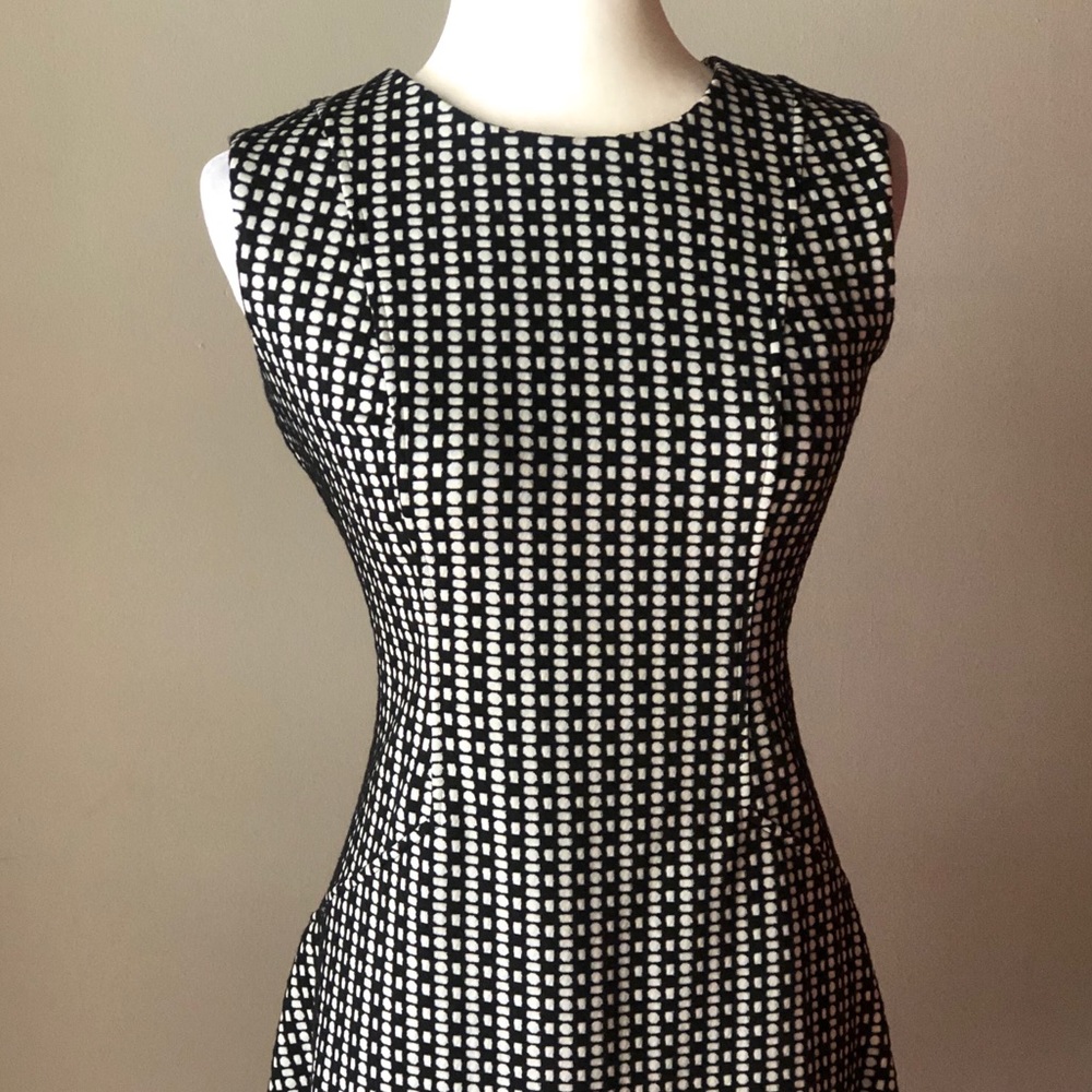 Calvin Klein Sleeveless Black & White Dress, size 12